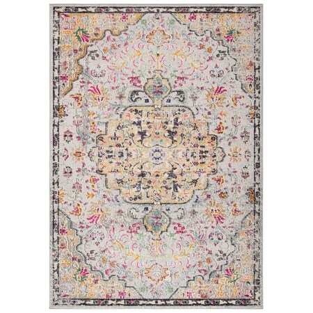 Safavieh Madison Power Loomed Rectangle Area RugGrey & Gold 9 x 12 ft. MAD447G-9